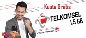Cara Mendapatkan Kuota Gratis Telkomsel 1.5GB