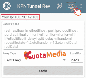 Ubah Kuota MAXStream Dengan KPN Tunnel 8