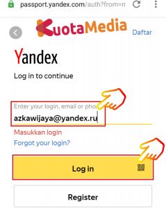 Cara Login Email Yandex Logout Email Di HP 13