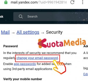 Cara Mengganti Password Email Yandex Di HP Via Browser 10