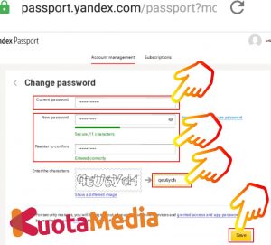 Cara Mengganti Password Email Yandex Di HP Via Browser 11