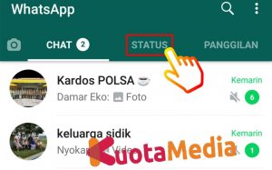 Cara Menghapus Status Di Whatsapp 1