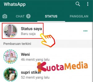 Cara Menghapus Status Di Whatsapp 2