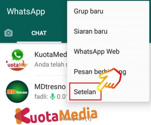 Cara Menghilangkan Status Tulisan Online Di Whatsapp 2