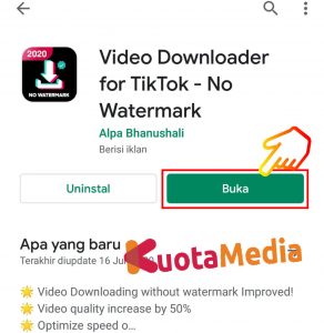 Cara Download Video Tiktok Tanpa Watermark tulisan tiktok Online 13