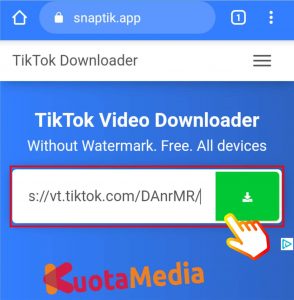 Tanpa download watermark tiktok