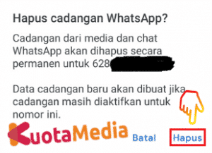 Cara Menghapus Cadangan Chat Whatsapp Di HP Android e