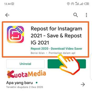 Cara Repost Postingan Instagram 12