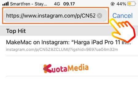 Cara Copy Paste Caption Instagram Dengan Tanpa Aplikasi 3