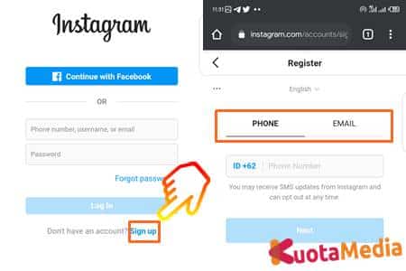 Cara Daftar Membuat Akun Instagram Baru Paling Mudah 13