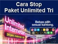Cara Stop Paket Unlimited Tri